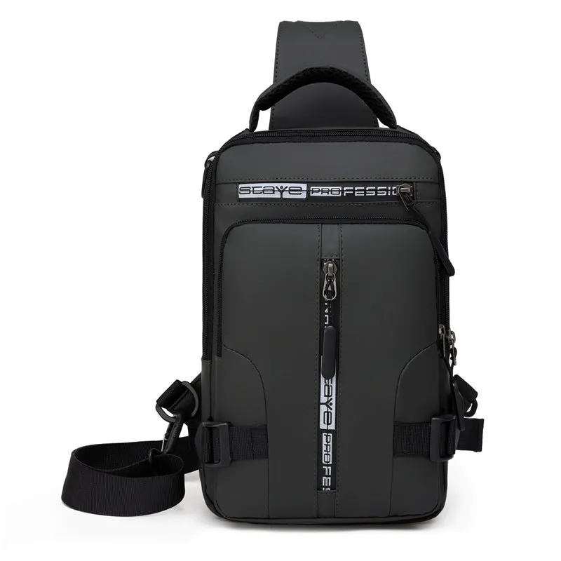 Multifunctional chest bag with USB charging port