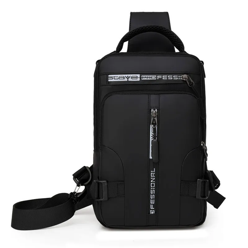 Multifunctional chest bag with USB charging port