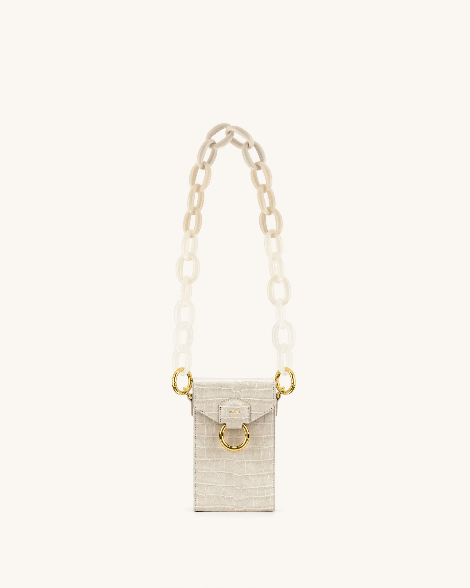 Mya Gradient Acrylic Chain Strap - Ivory