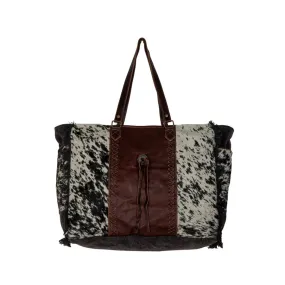 Myra Bag: "ROSALINDA CROSS STITCHED WEEKENDER BAG"