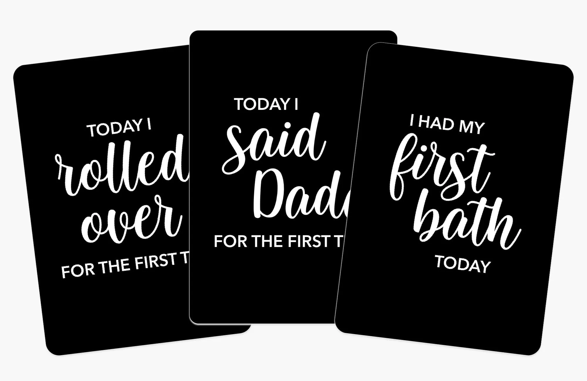 Newborn Baby Milestone Cards