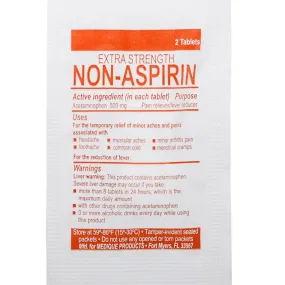 Non Aspirin pain reliever 2 tablets