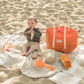 Orange Steeletex Beach Tote - Small