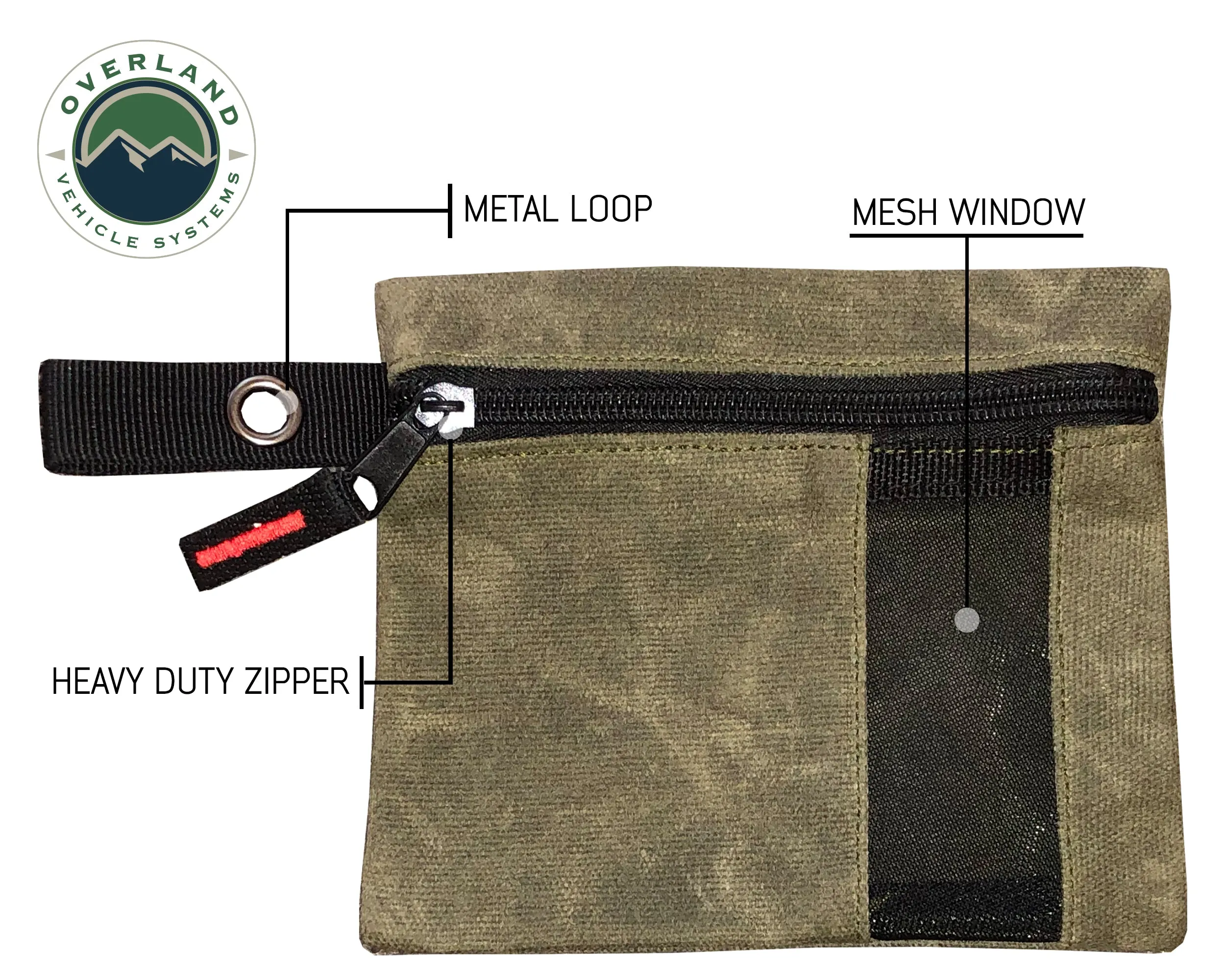 Overland Vehicle Systems Waxed Canvas Small Size 3-Bag Set Of Storage Bags - #12 Waxed Canvas