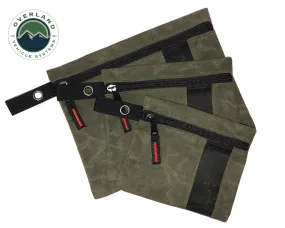 Overland Vehicle Systems Waxed Canvas Small Size 3-Bag Set Of Storage Bags - #12 Waxed Canvas