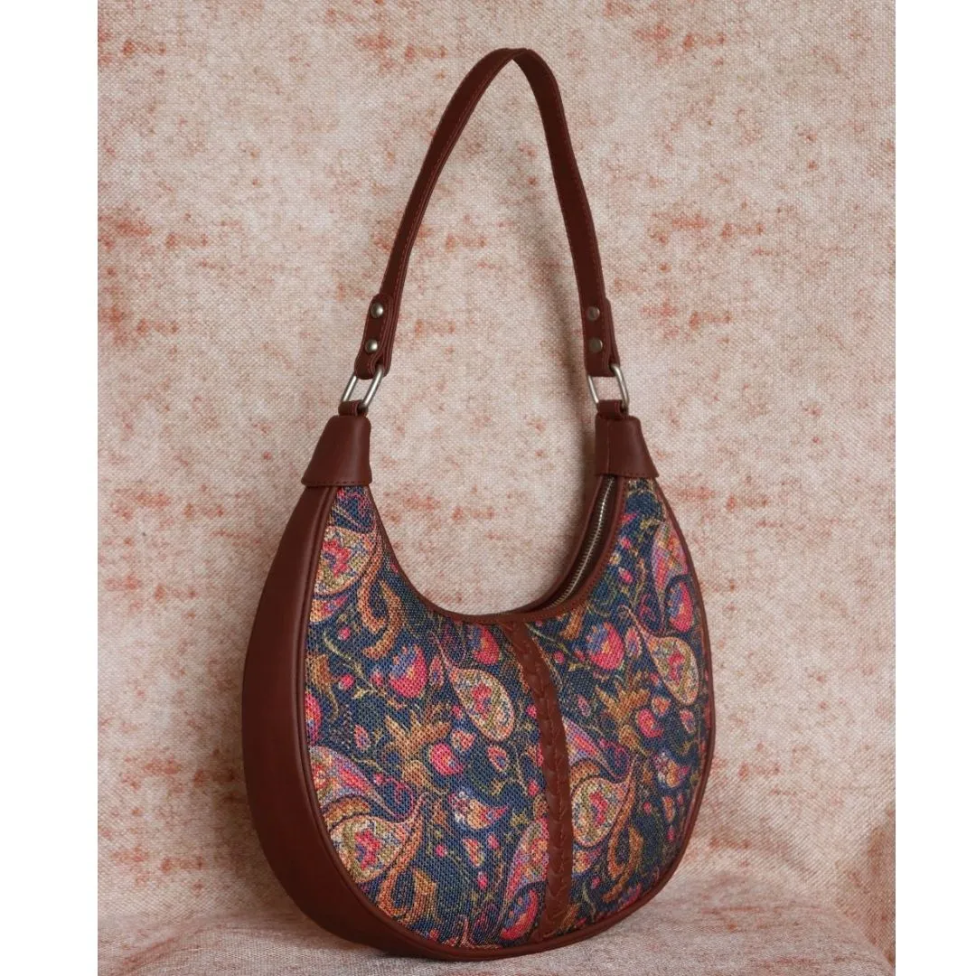 Paisley Print Hobo Bag