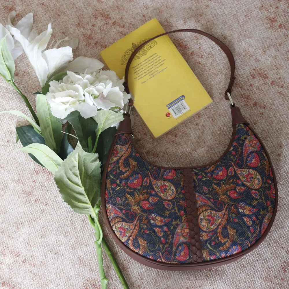 Paisley Print Hobo Bag