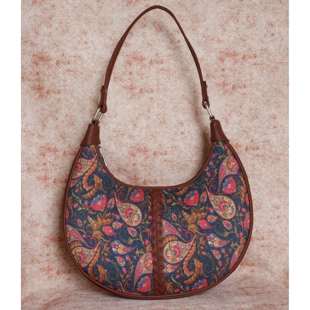 Paisley Print Hobo Bag