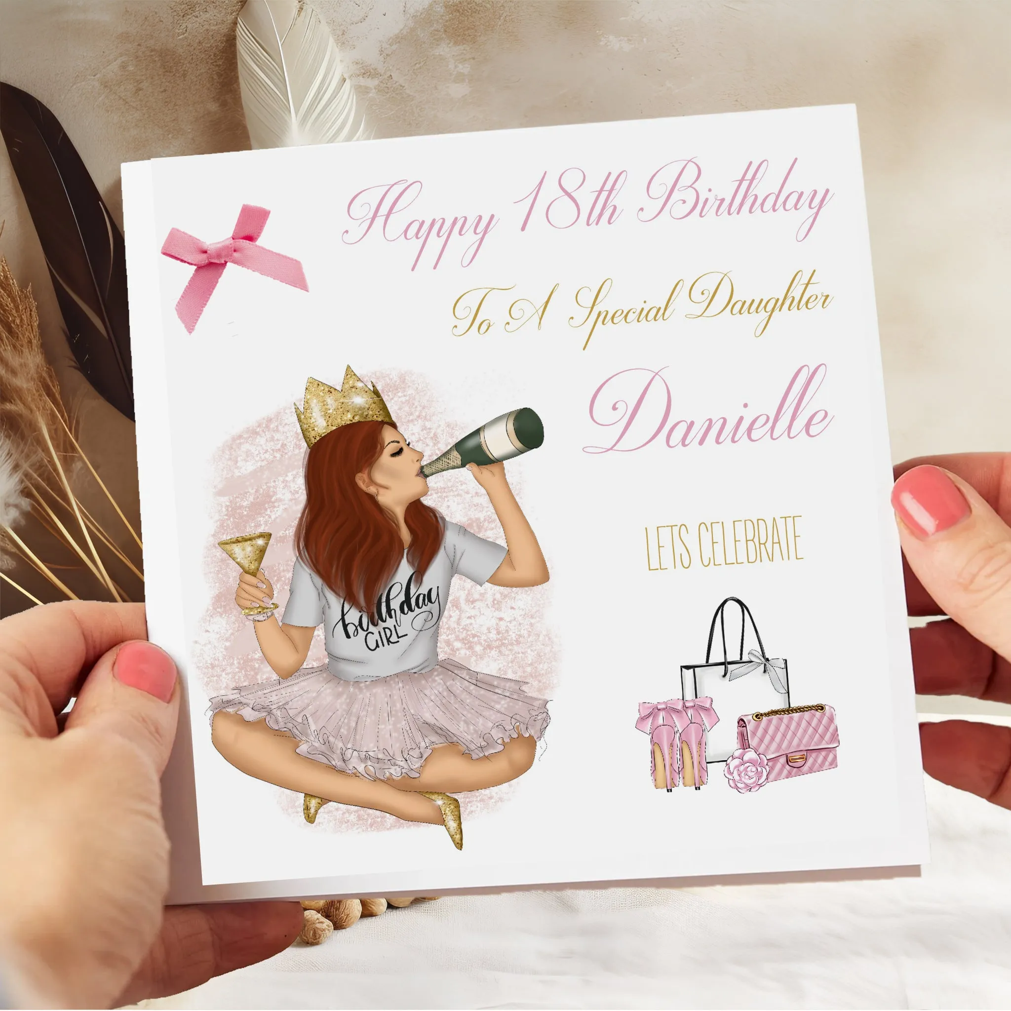 Personalised Birthday Card Birthday Girl