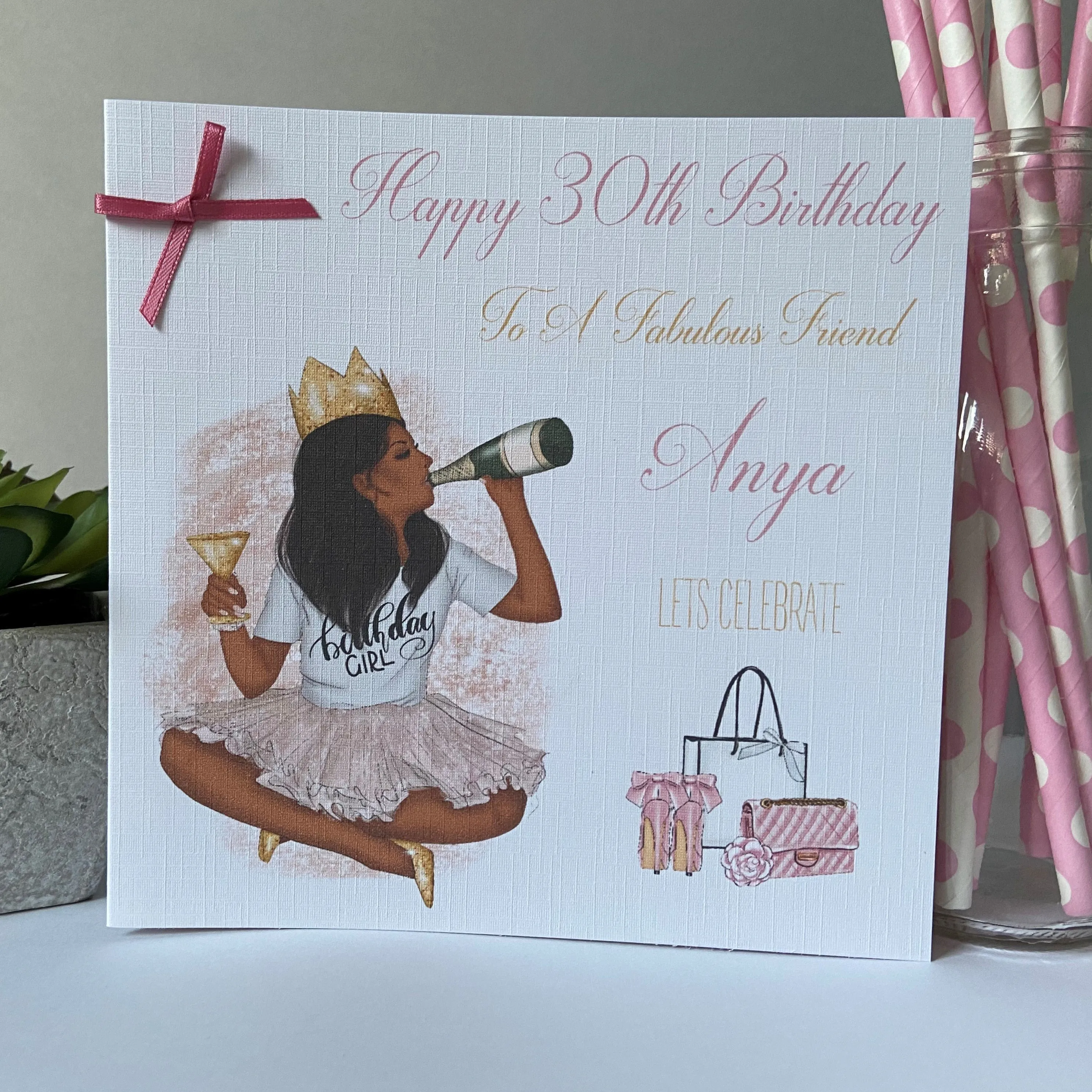 Personalised Birthday Card Birthday Girl