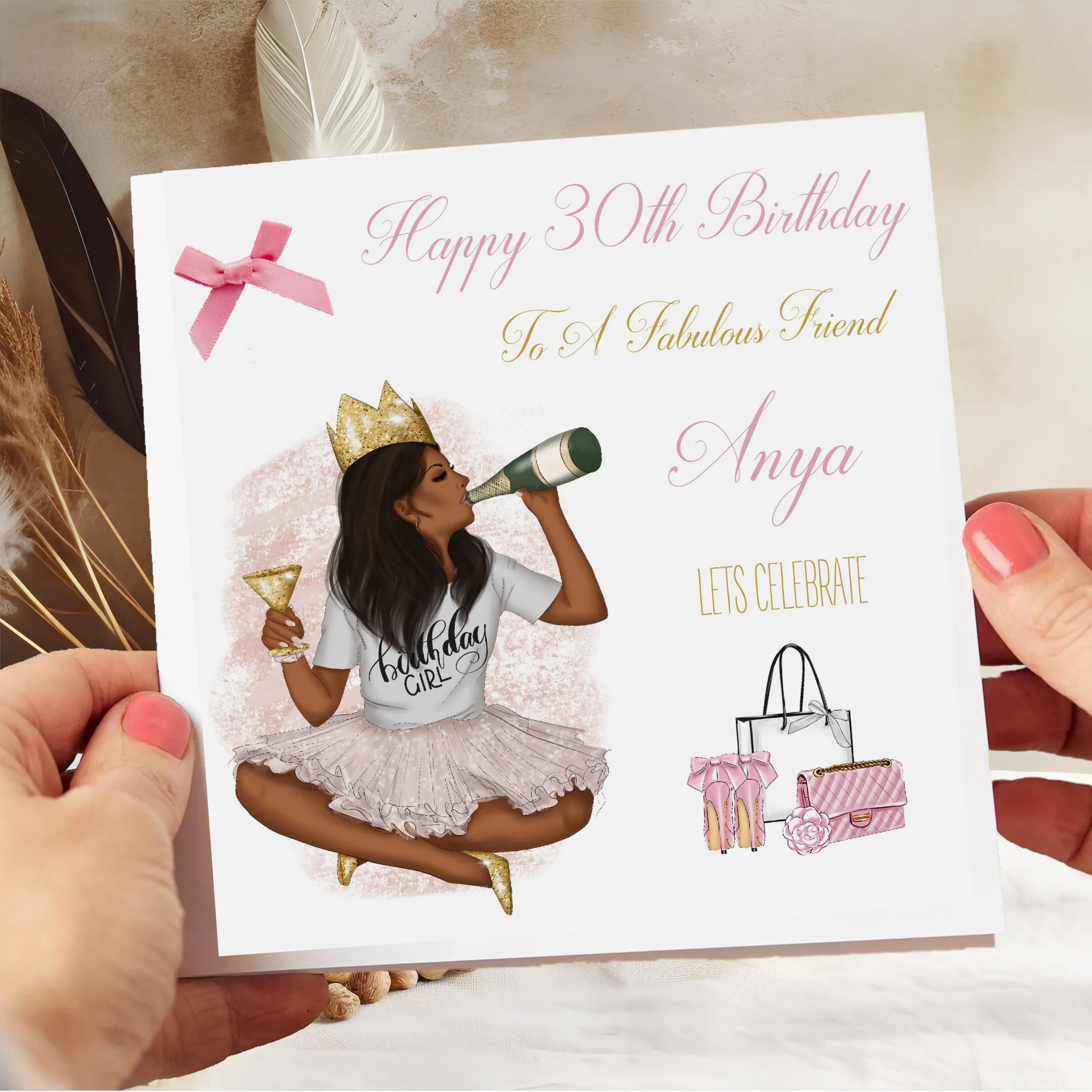 Personalised Birthday Card Birthday Girl