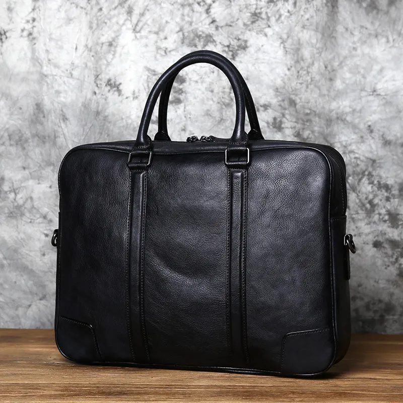 Personalized Full Grain leather Messenger Bag Handmade Laptop Bag Men's Leather Briefcase