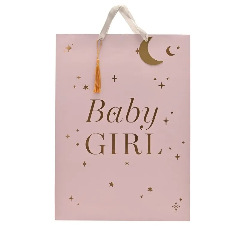 Pink Baby Girl Gift Bag- Extra Large