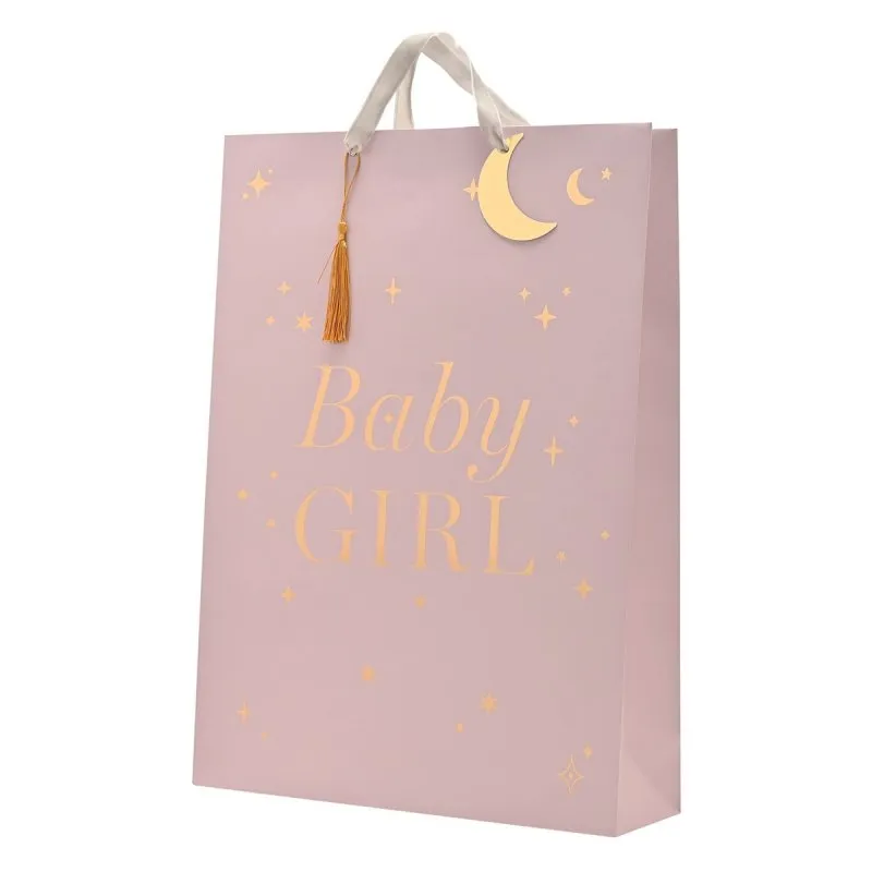 Pink Baby Girl Gift Bag- Extra Large