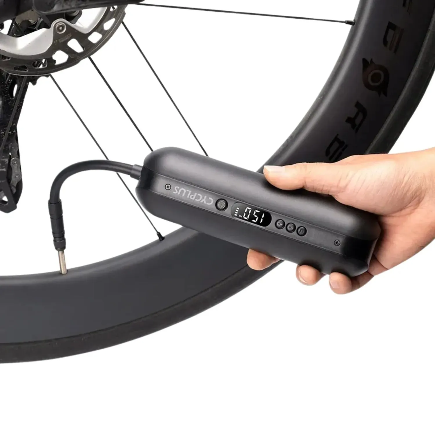 Portable Bike Electric Mini Bicycle/Car/Motorbike Pump & USB Power Bank & Torch Fits In Water Bottle Cage