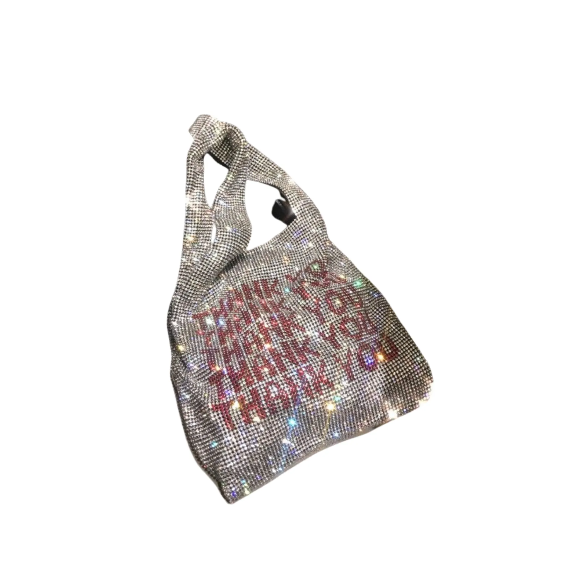 Pre Order:  Handheld Thank You Diamond Bling Handbag