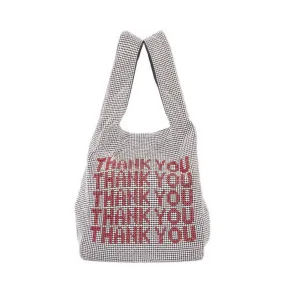 Pre Order:  Handheld Thank You Diamond Bling Handbag