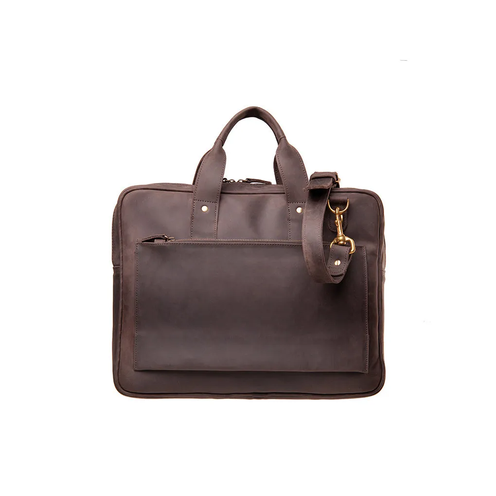 Pull-up Leather Sylvester Work Bag