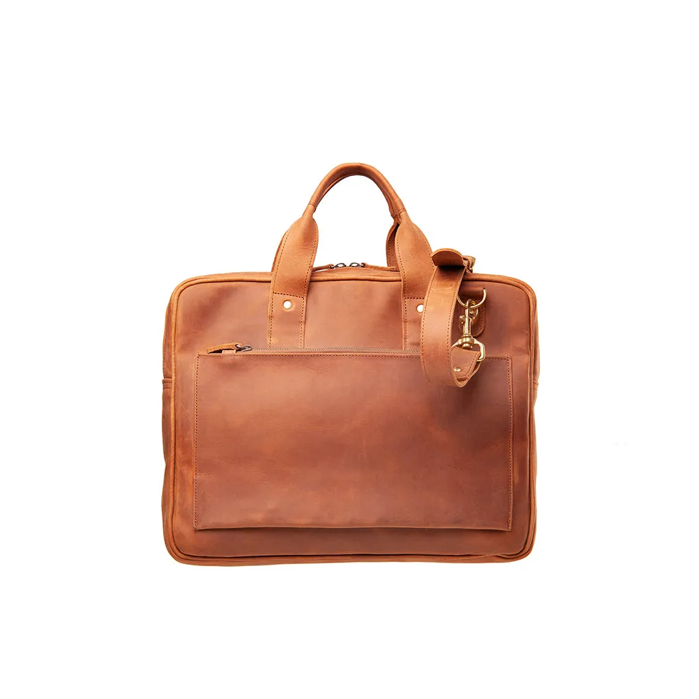 Pull-up Leather Sylvester Work Bag