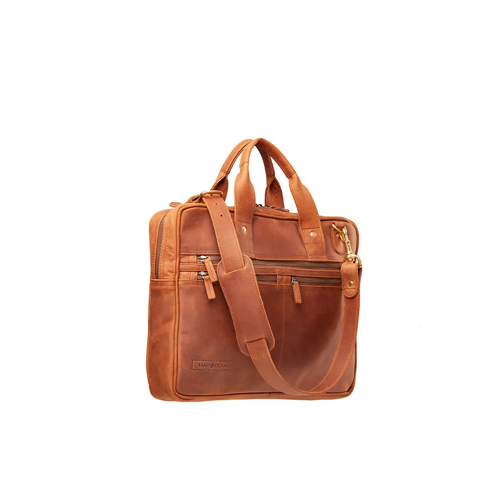 Pull-up Leather Sylvester Work Bag