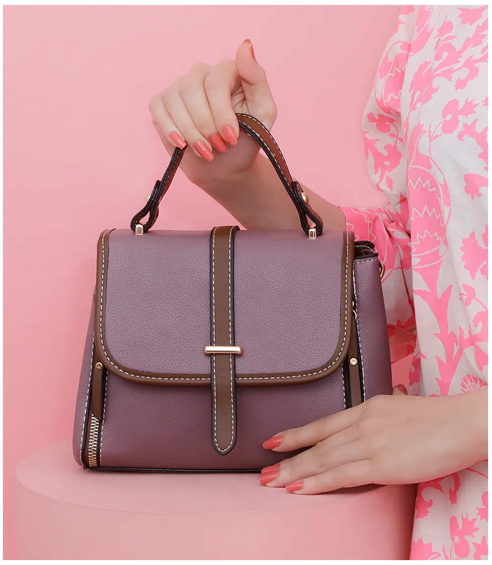 Purple Girls' Stylish Crossbody Bag 555-5