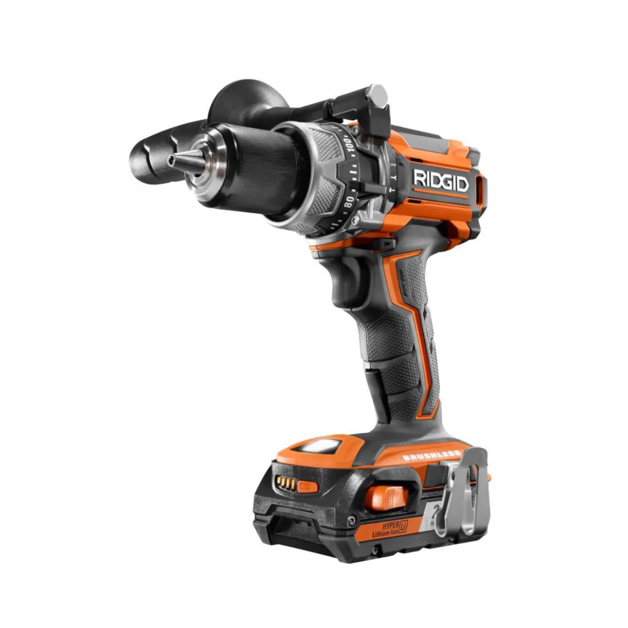 RIDGID 18-Volt Lithium-Ion Brushless 1/2 in. Compact Hammer Drill Kit with 2.0 Ah Batteries, Charger - Factory Reconditioned