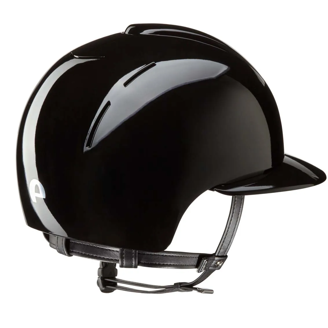 Riding Helmet Cromo Smart Polish Black with Polo Visor