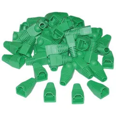 RJ45 Strain Relief Boots, Red, 50 Pieces Per Bag