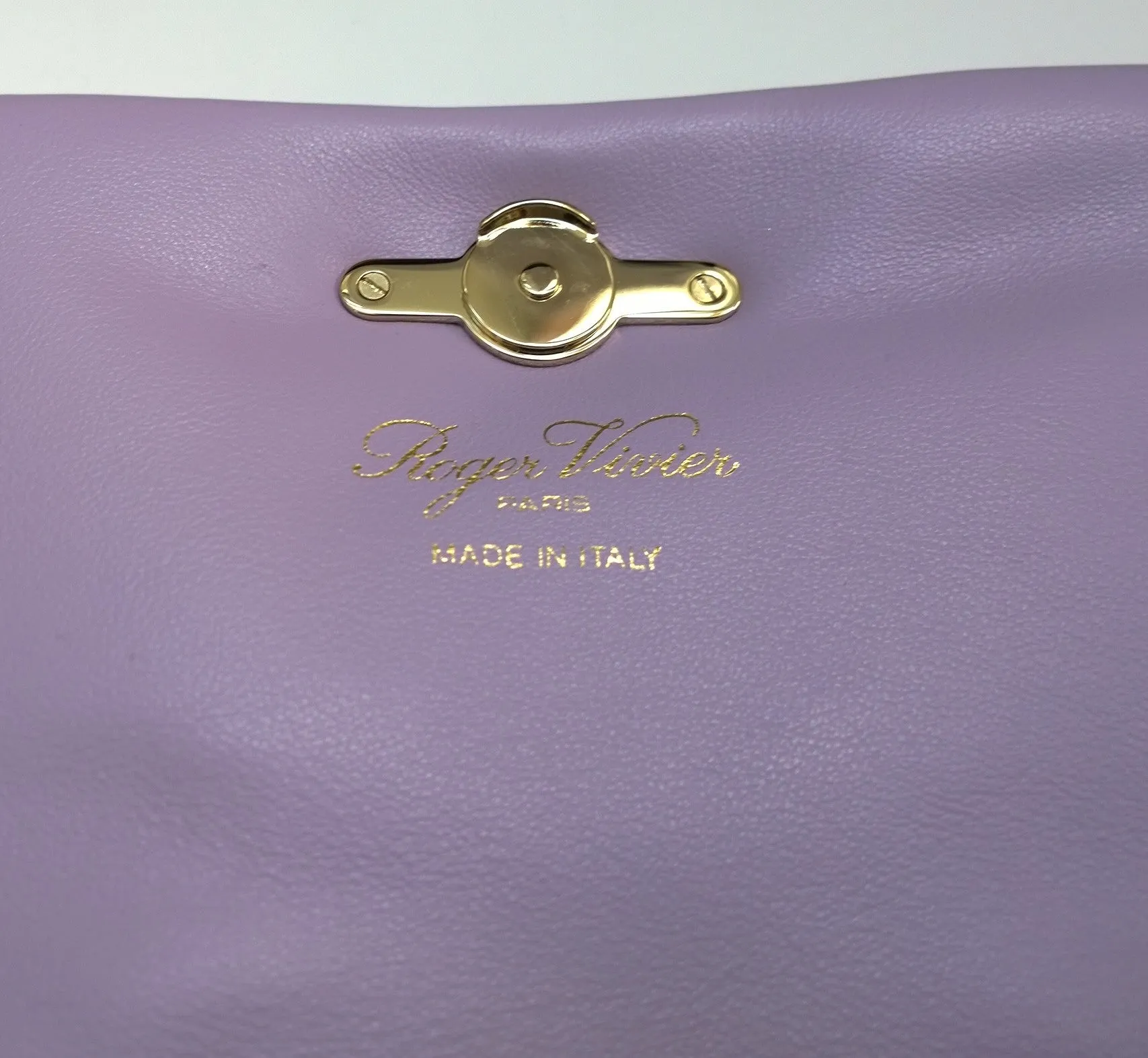 Roger Vivier Viv' Choc Crossbody Bag Phone Pouch Baby Purple