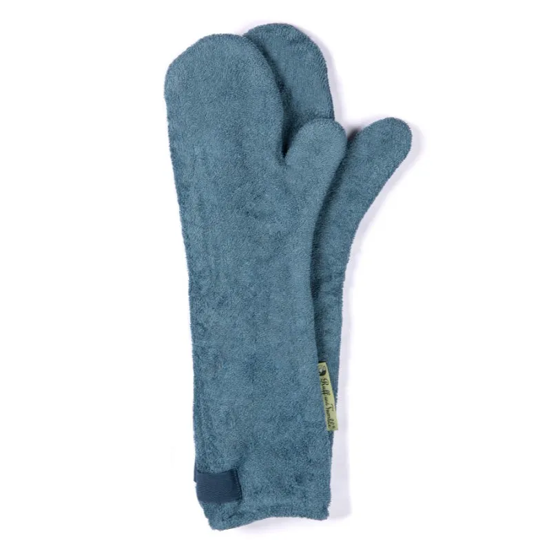 Ruff and Tumble Drying Mitts - Sandringham Blue