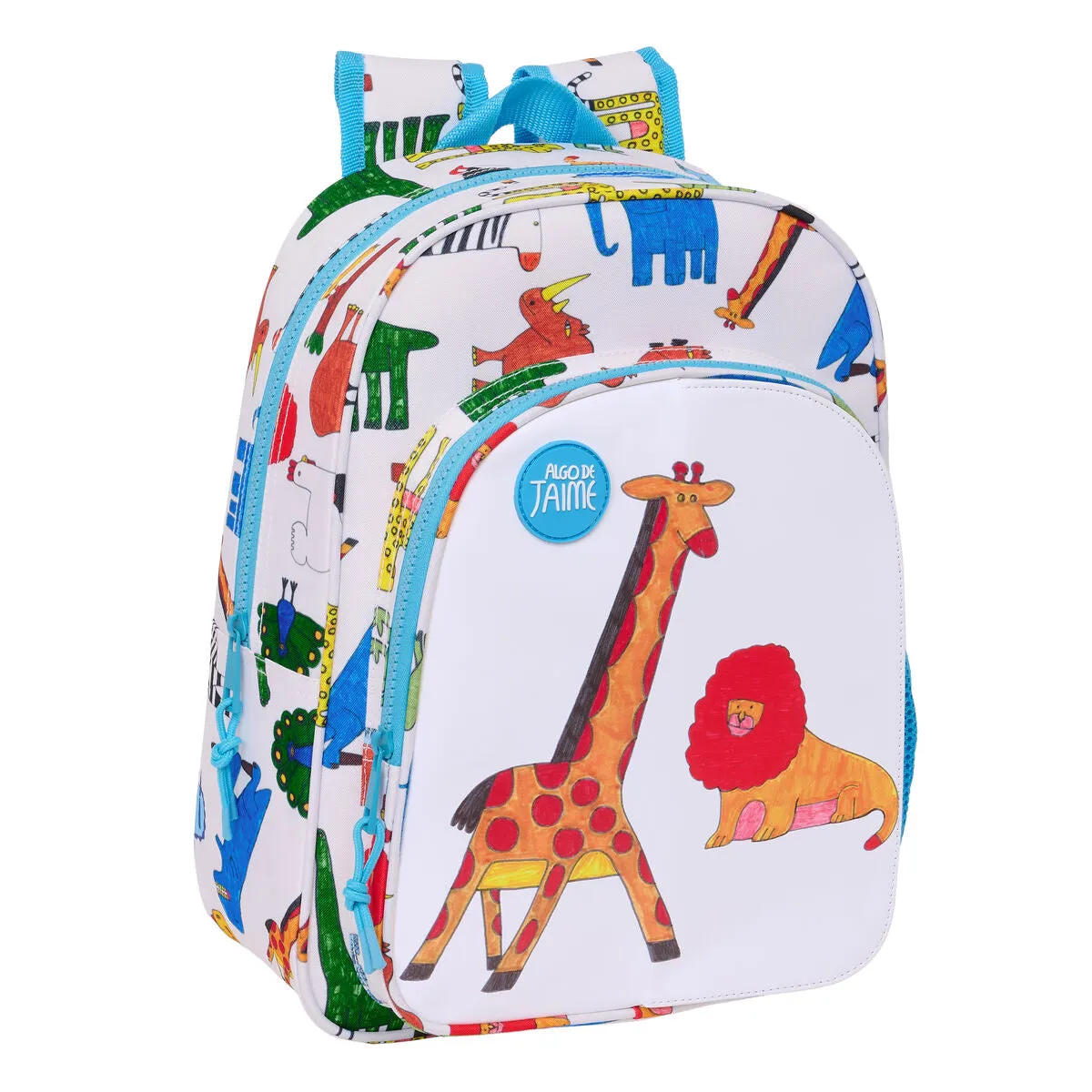 School Bag Algo de Jaime White 26 x 34 x 11 cm