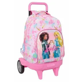 School Bag Barbie Painterly Pink Sky blue 33 x 45 x 22 cm