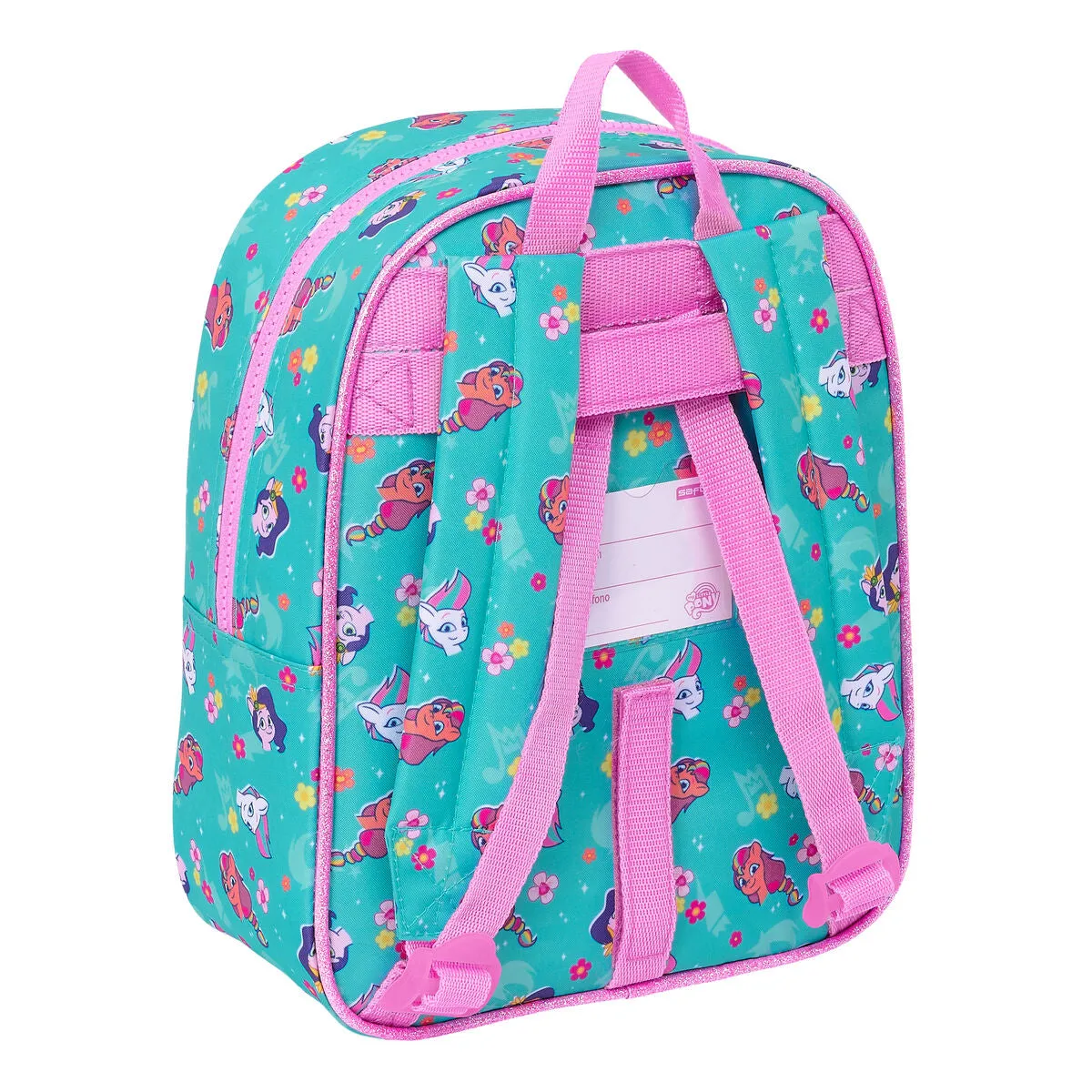 School Bag My Little Pony Magic Pink Turquoise 22 x 27 x 10 cm