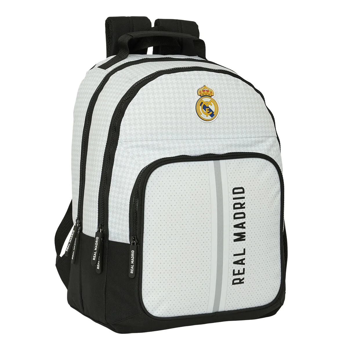 School Bag Real Madrid C.F. 24/25 White Grey 32 x 42 x 16 cm