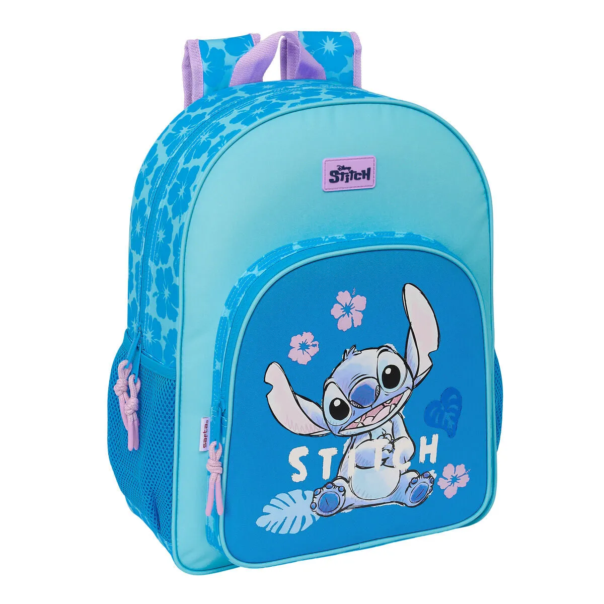 School Bag Stitch Hawaii Blue 33 x 42 x 14 cm