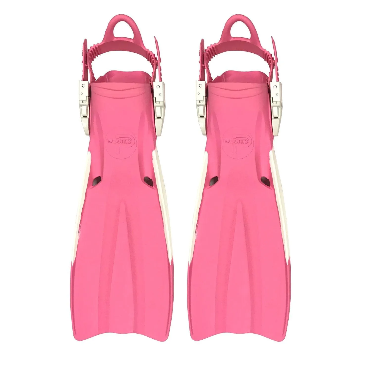 Scuba Choice Palantic Open Heel Rubber Dive Fins with Bag, Pink