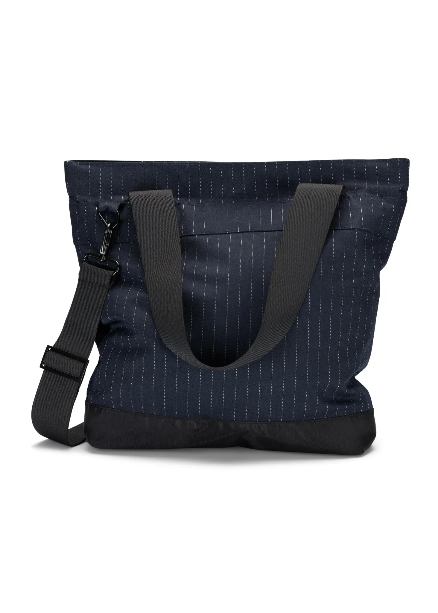 Shoulder Bag - Navy Pinstripe