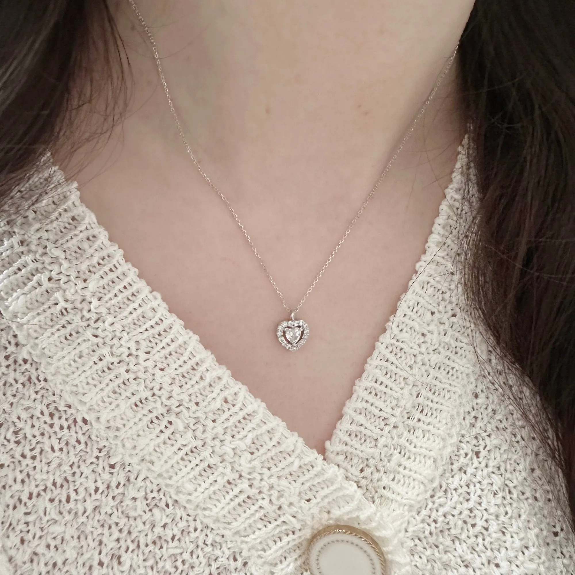 Silver First Love Necklace