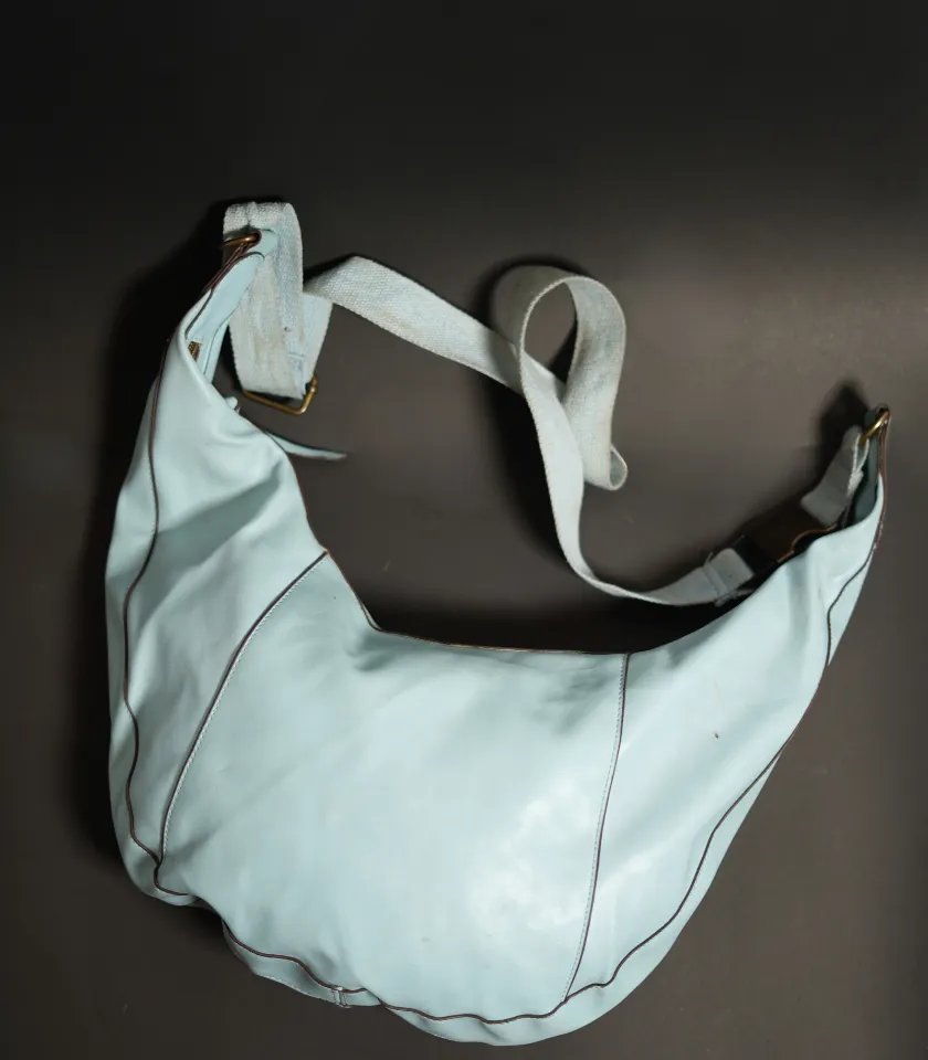 Sky Blue Double-Hook Handbag by Thriftyfy