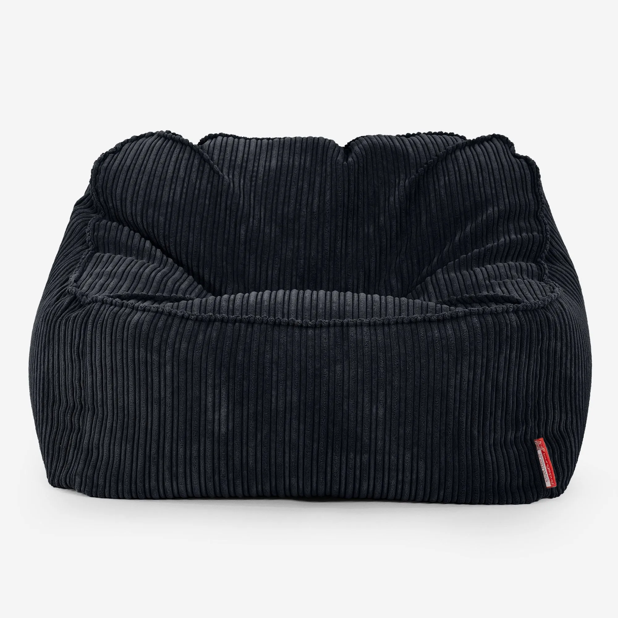 Sloucher Bean Bag Chair - Cord Black