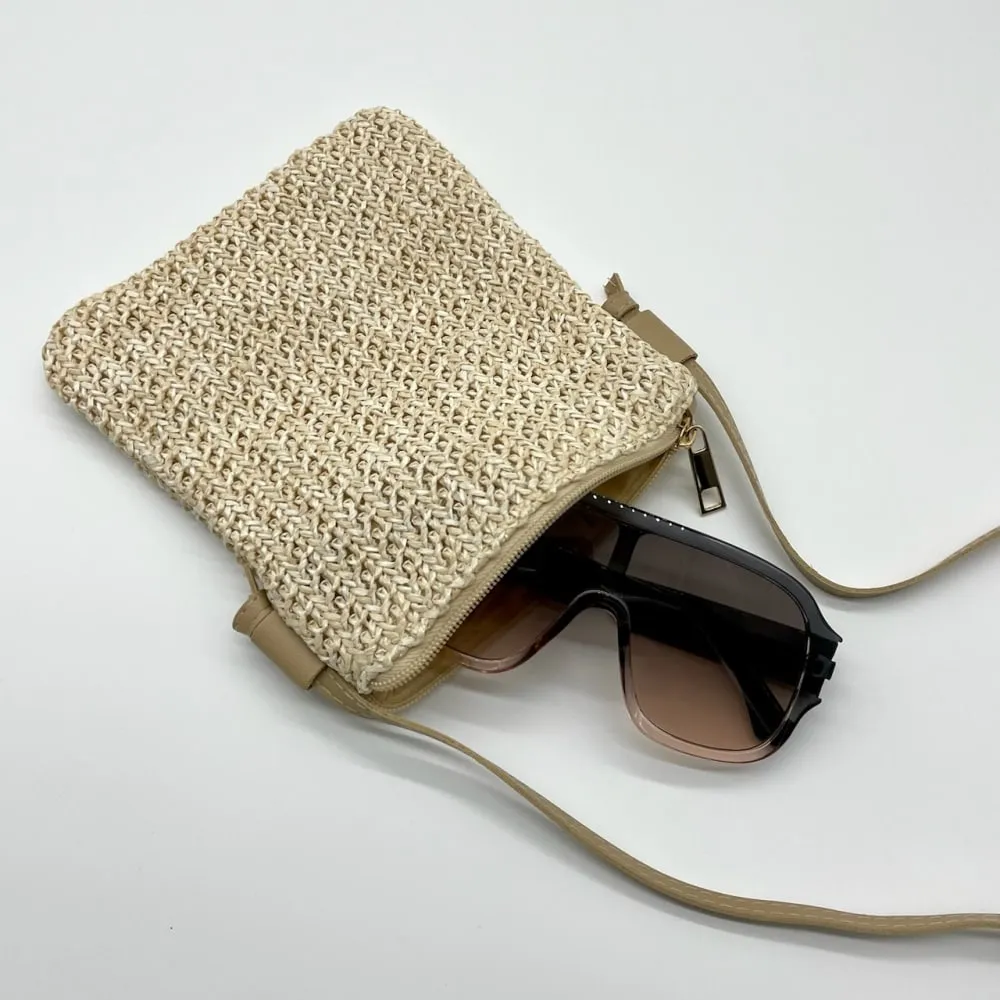 Small Straw Crossbody Bag