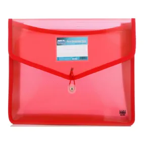 Solo Flexi Document Bag With Xtra Net Pocket Red A4 DC 554