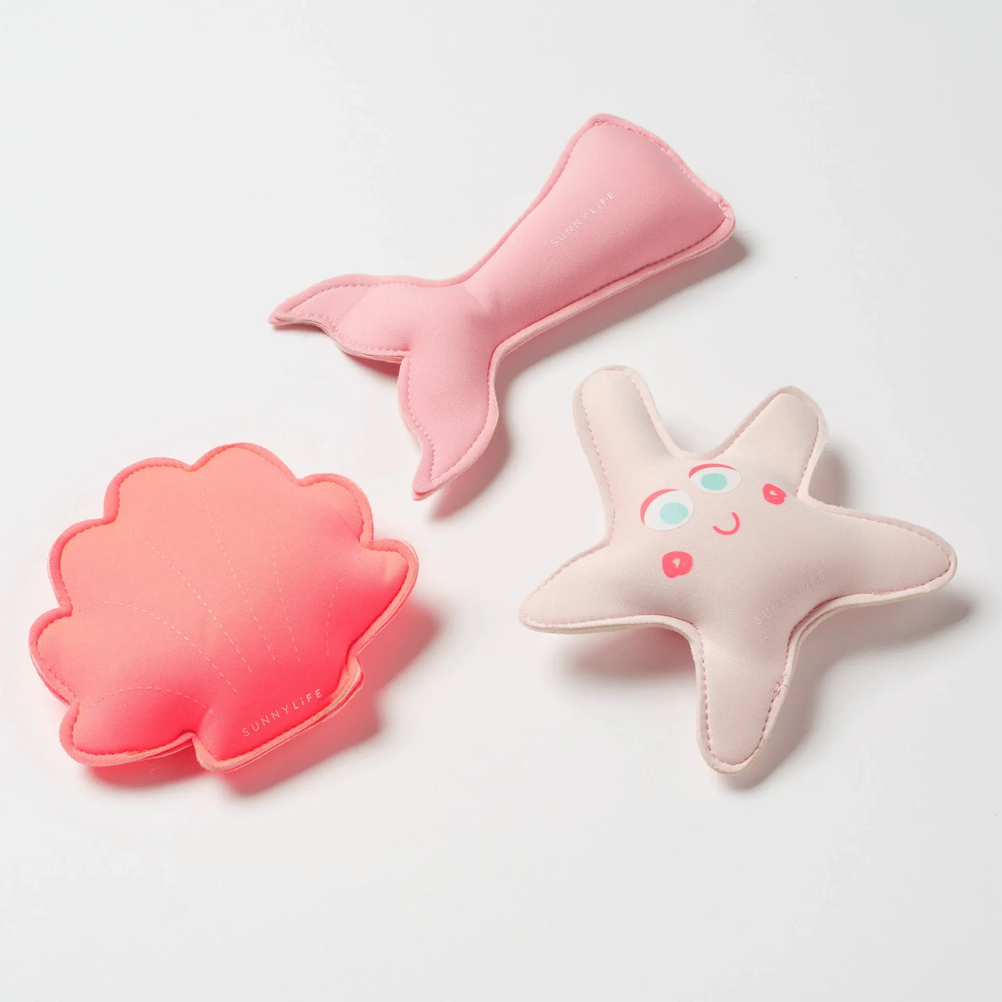 SUNNYLiFE Melody the Mermaid Dive Buddies Neon Strawberry Set of 3