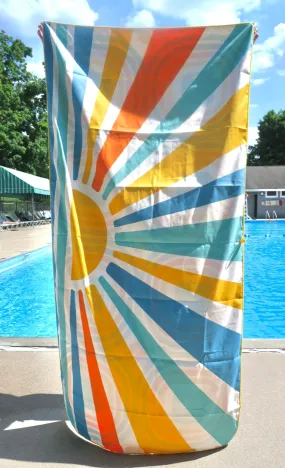 Sunset Quick-Dry Reversible Beach Blanket