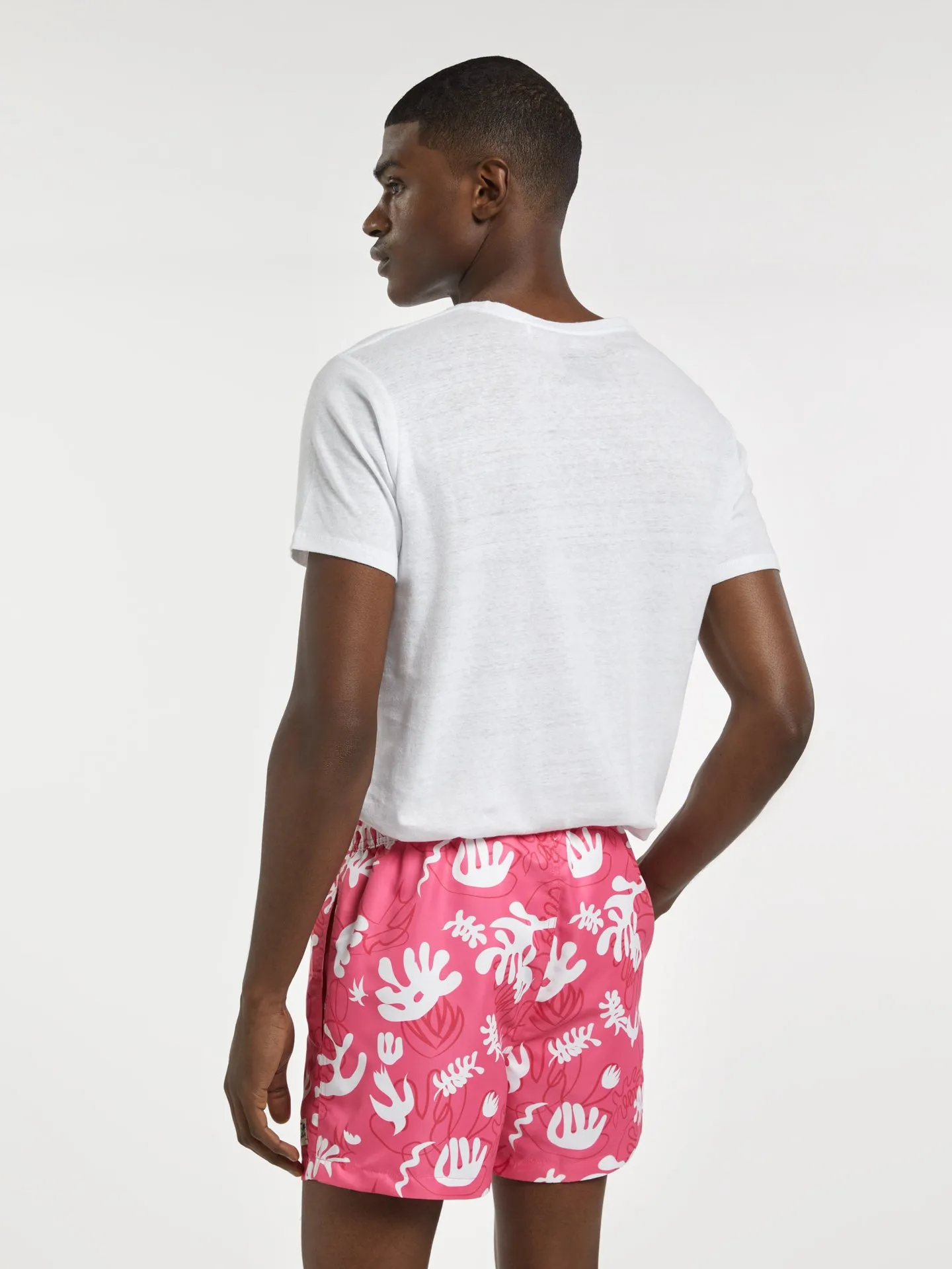 Swim Shorts With 'Collage' Print