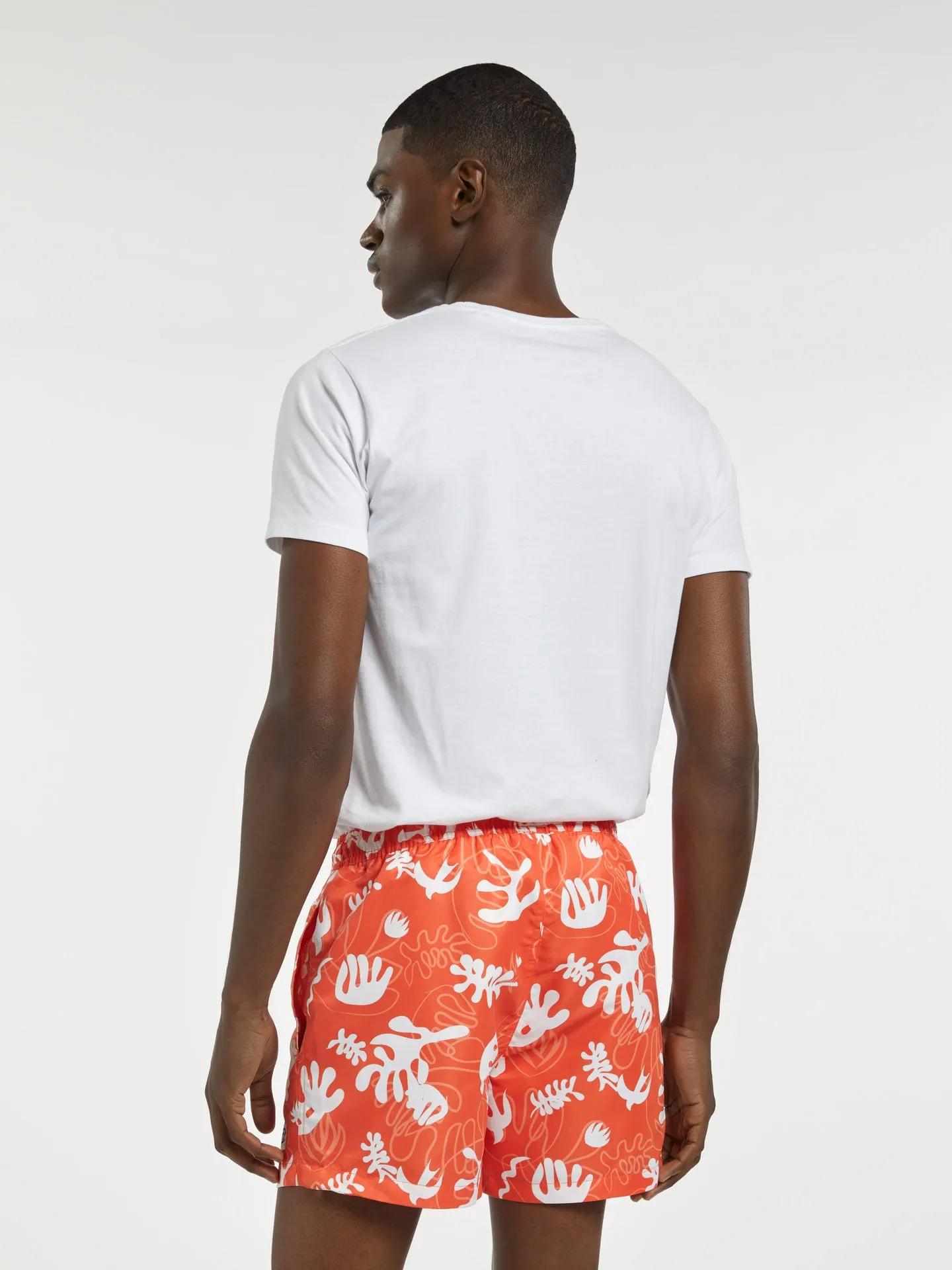 Swim Shorts With 'Collage' Print