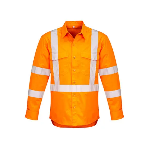 Syzmik Workwear | Mens Hi Vis X Back Taped Shirt | ZW690