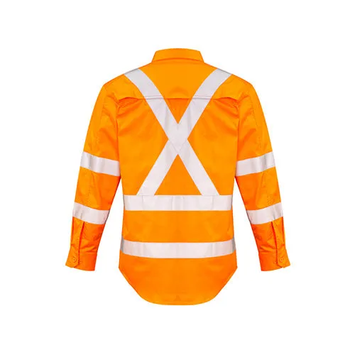 Syzmik Workwear | Mens Hi Vis X Back Taped Shirt | ZW690