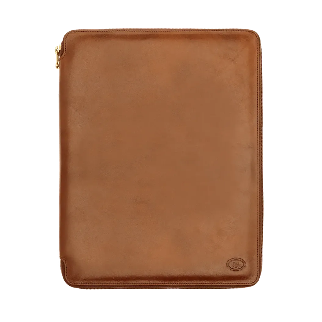 The Bridge - Story Uomo Conference Pad/Document Organiser in Brown