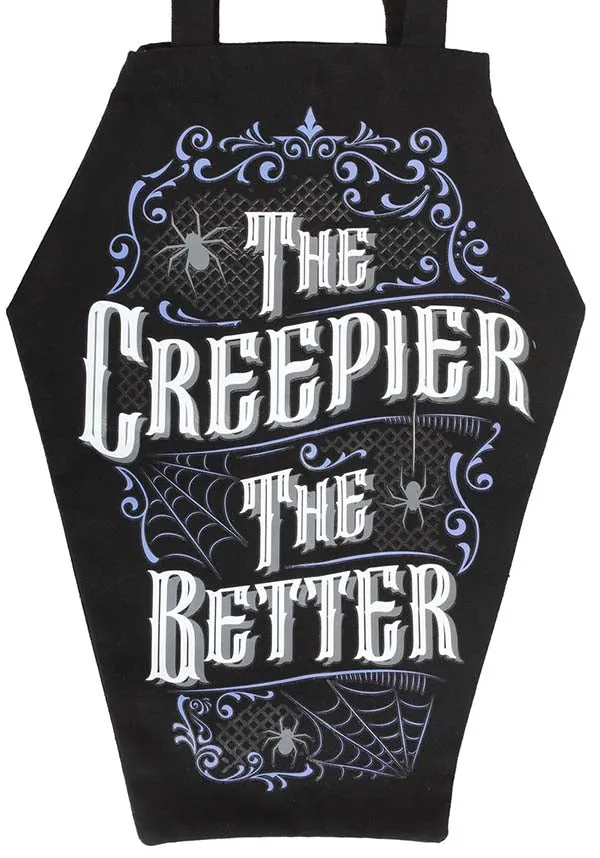 The Creepier the Better Coffin Shaped | TOTE BAG